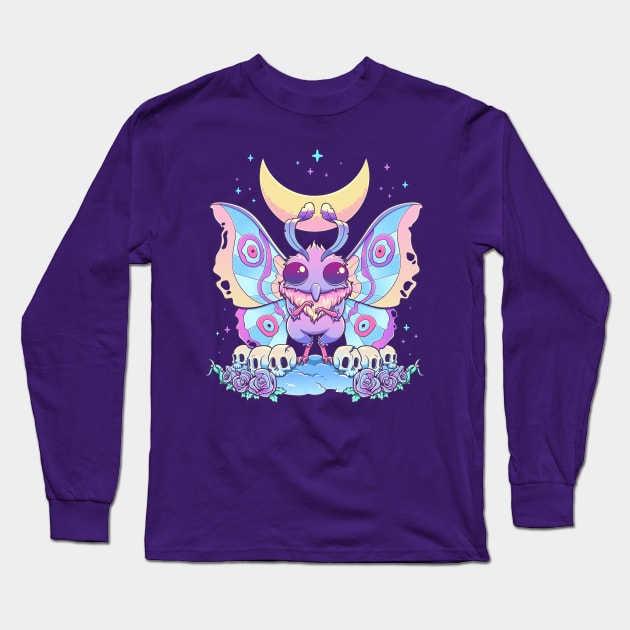 Gothic Pastel Mothman Long Sleeve T-Shirt by GoshWow 